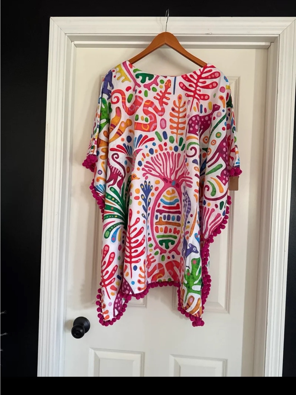 NWT Cinco Raíces Estudio Poncho Swimsuit Coverup One Size - Picture 12 of 12